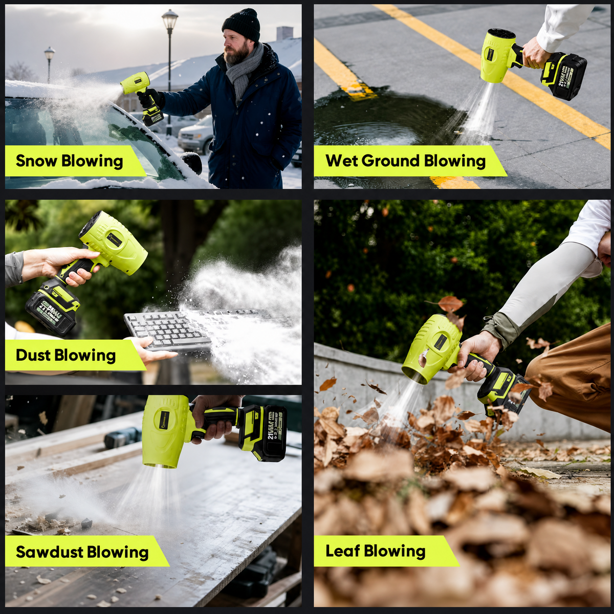 Portable High Power Leaf Blower – Cordless & Lightweight